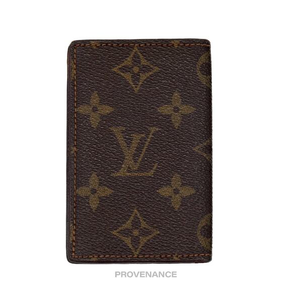 🔴 Louis Vuitton Pocket Organizer Card Wallet - Monogram Small "f" - Picture 3 of 7
